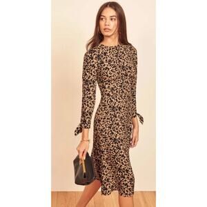 REFORMATION Port print Dress women's size 10